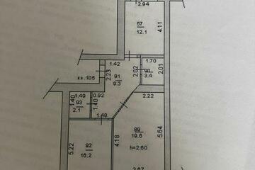 2-к квартира, 62,7 м², 4/10 эт.